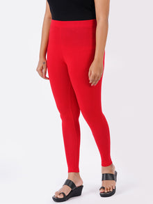  Churidar Fit Spandex Stretchable Leggings Red L09