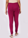 Churidar Fit Spandex Stretchable Leggings Purple L21