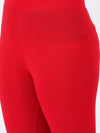 Churidar Fit Spandex Stretchable Leggings Red L09