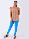 Churidar Fit Spandex Stretchable Leggings T Blue L40