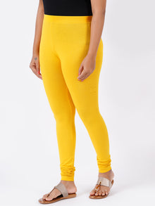  Churidar Fit Spandex Stretchable Leggings Gold L27