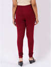 Churidar Fit Spandex Stretchable Leggings Maroon L17