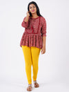 Churidar Fit Spandex Stretchable Leggings Gold L27