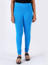 Churidar Fit Spandex Stretchable Leggings T Blue L40