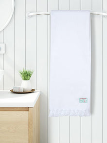  Cool Touch Cotton White Bath Towel (2 PCs Pack)