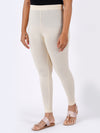 Churidar Fit Spandex Stretchable Leggings Cream Natural L04