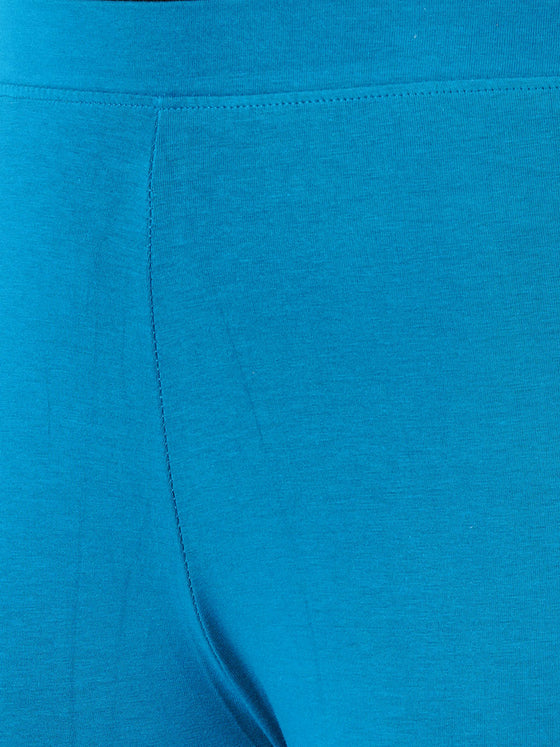 Churidar Fit Spandex Stretchable Leggings Petrol L30