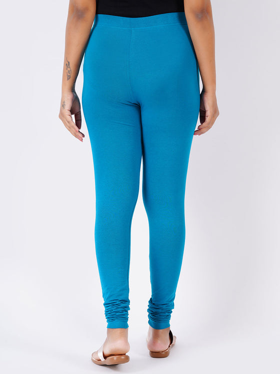 Churidar Fit Spandex Stretchable Leggings Petrol L30