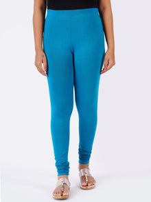  Churidar Fit Spandex Stretchable Leggings Petrol L30