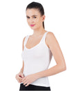 Cotton Feather Knitted Extra Comfort Camisole Gracey White (2Pcs Pack)