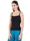 Cotton Stylish Neck Elastic Binding Camisole Cheers Black (2PCs Pack)