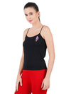 Combed Cotton with Elastic Binding Camisole Amoka Black (2PCs Pack)