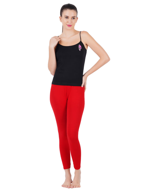 Combed Cotton with Elastic Binding Camisole Amoka Black (2PCs Pack)