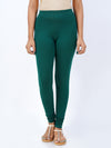 Churidar Fit Spandex Stretchable Leggings Bottle Green