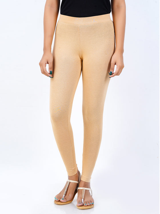 Ankle Fit Spandex Stretchable Leggings Deep Skin