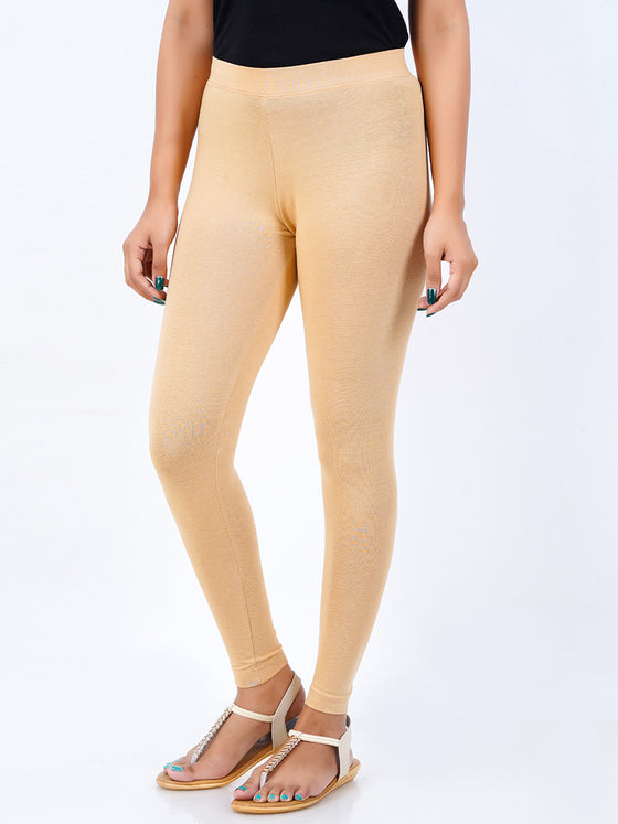 Ankle Fit Spandex Stretchable Leggings Deep Skin
