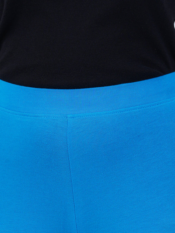 Ankle Fit Spandex Stretchable Leggings T Blue
