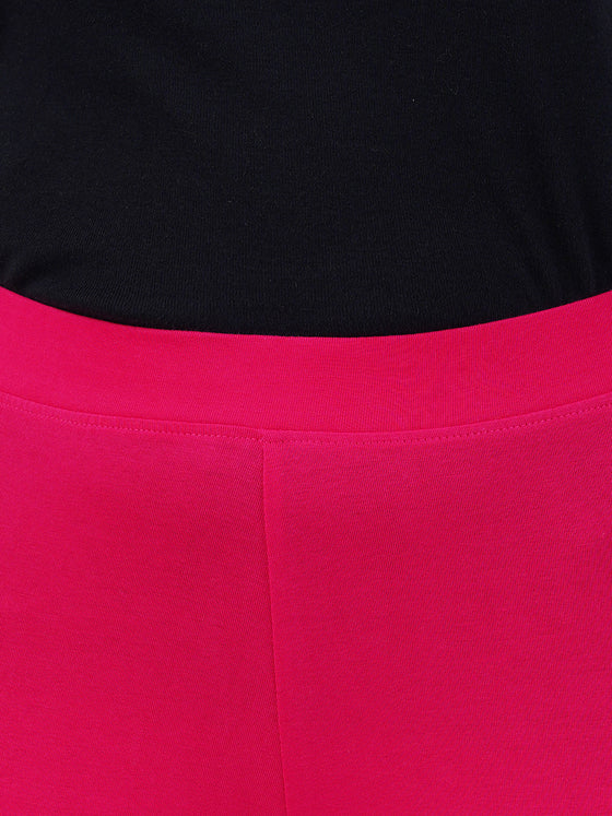 Churidar Fit Spandex Stretchable Leggings Dark Pink