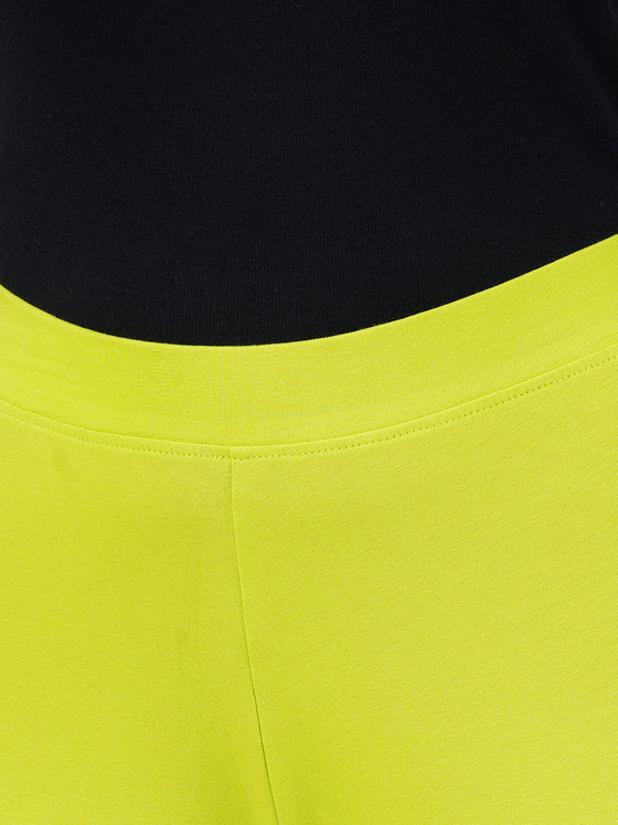 Churidar Fit Spandex Stretchable Leggings Bright Green