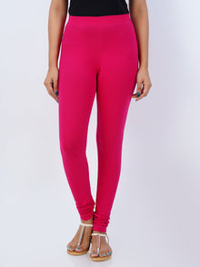  Womens Churidar Leggings Plus Size Dark Pink