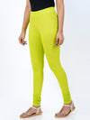 Churidar Fit Spandex Stretchable Leggings Bright Green