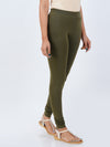 Churidar Fit Spandex Stretchable Leggings J Green