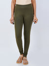 Churidar Fit Spandex Stretchable Leggings J Green