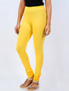 Churidar Fit Spandex Stretchable Leggings Yellow