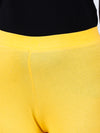 Churidar Fit Spandex Stretchable Leggings Yellow